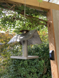 METALEN VOGELHUISJE VOEDERHUISJE GROOT HANG