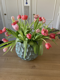 POT GEGLAZUURD GROEN KERAMIEK GROOT DIA 28 CM