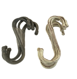 S-HAKEN SET 5 STUKS grijs