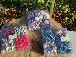 DECORATIE MATERIAAL BLAUW WIT MIX BOX
