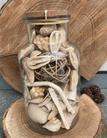 DECO GLAS BOTTLE FLORA 210 NATUREL