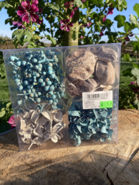 DECORATIE MATERIAAL BLAUW WIT MIX BOX