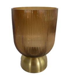 WINDLICHT LOIS (24 CM) AMBER RIVERDALE NIEUW