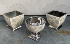 VAZEN SET VASO ROSEARGENT KERAMIEK 3 DLG