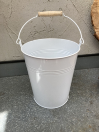 EMMER WIT DIA 18 Hoog 20 cm