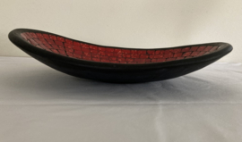 MOZAÏEK SCHAAL ROOD OVAAL 38,5X26X8,5 cm NR 3