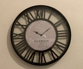 WANDKLOK DERBY BLACK 50CM RIVERDALE