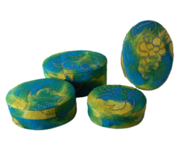 EXCLUSIEVE VERPAKKINGEN MULBERRY PAPIER 3 DLG SET OVAAL GROEN GEEL