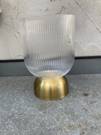 WINDLICHT LOIS (24 CM) HELDER GOLD RIVERDALE