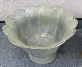 METALEN PLANTENBAK BLOEM OLD LOOK GREEN 26 CM