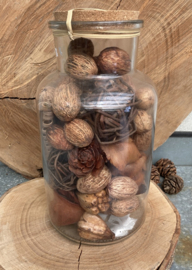 DECO GLAS BOTTLE FLORA 210 LIGHT BROWN