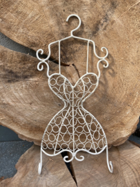 WANDDECO VINTAGE MUURHANGER JURK WIT