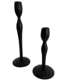 Riverdale – Kandelaar voor dinerkaarsen zwart 21 cm