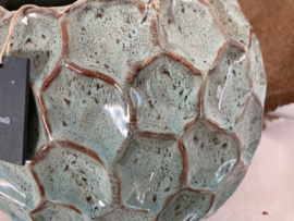 POT GEGLAZUURD GROEN KERAMIEK GROOT DIA 28 CM