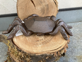 GIETIJZEREN KRAB MET SCHARNIERENDE DEKSELTJE