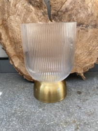 WINDLICHT LOIS (24 CM) HELDER GOLD RIVERDALE