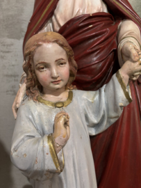 Beeld Josef met jonge Jesus