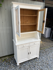 Brocante witte buffetkast