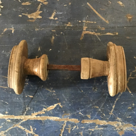 Houten dubbele deurklink nr 23