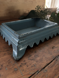 Grote blauwe kwispedoor