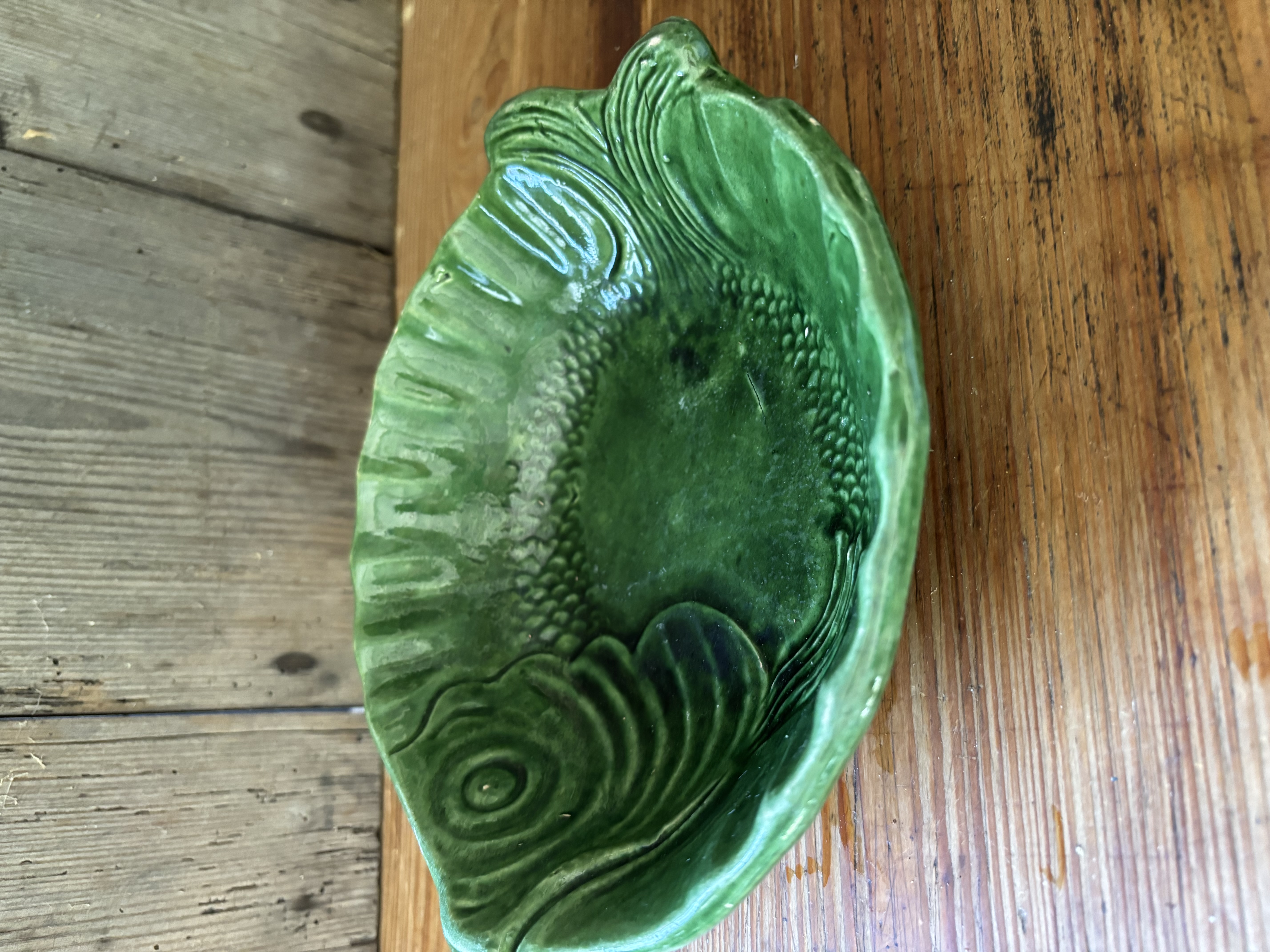 (Verkocht)Groene visschaal