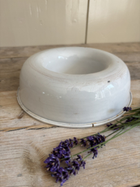 Wit emaille rijstring