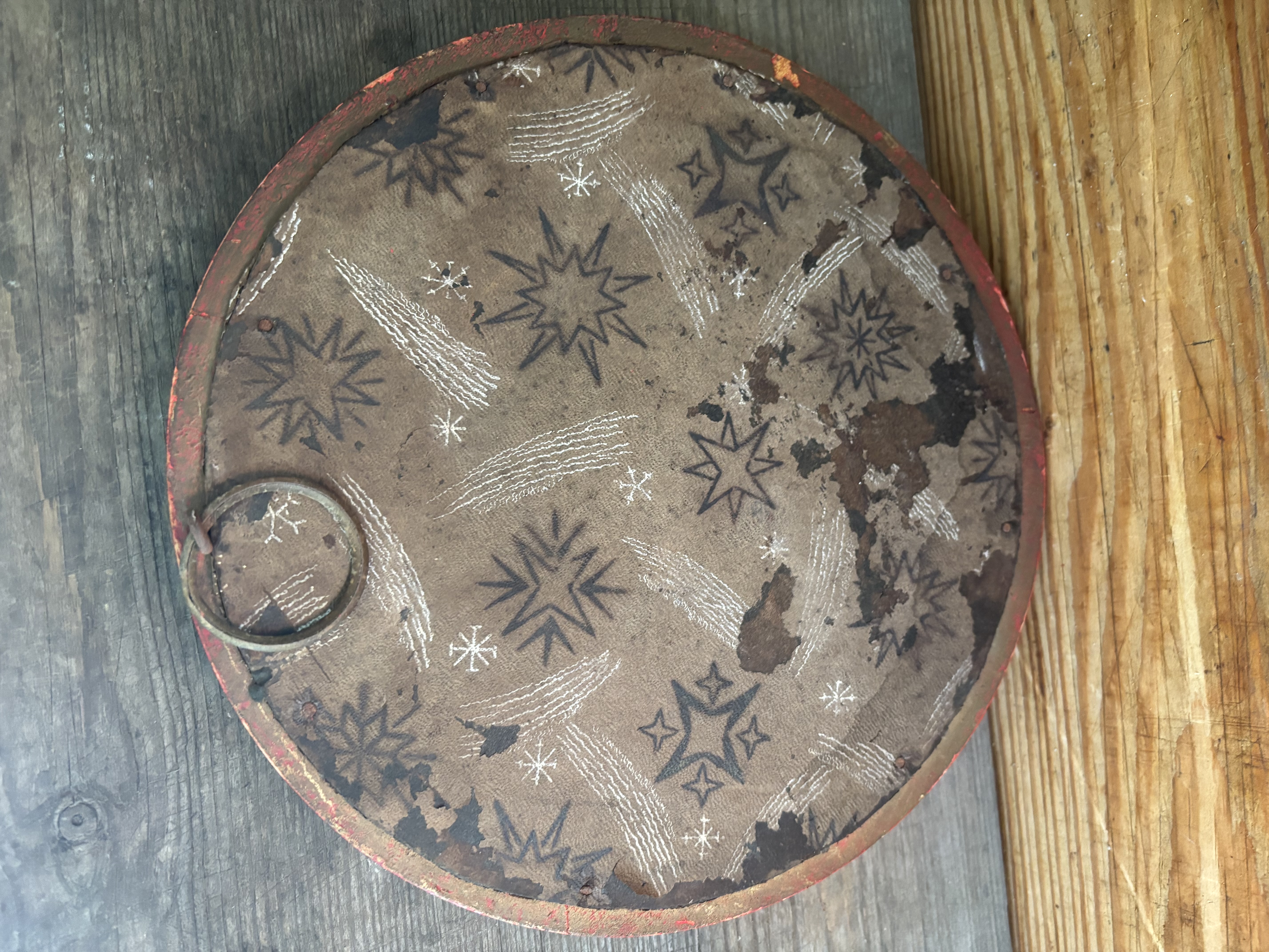 Ronden Houten butlerspiegel