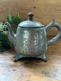 Tinnen theepot