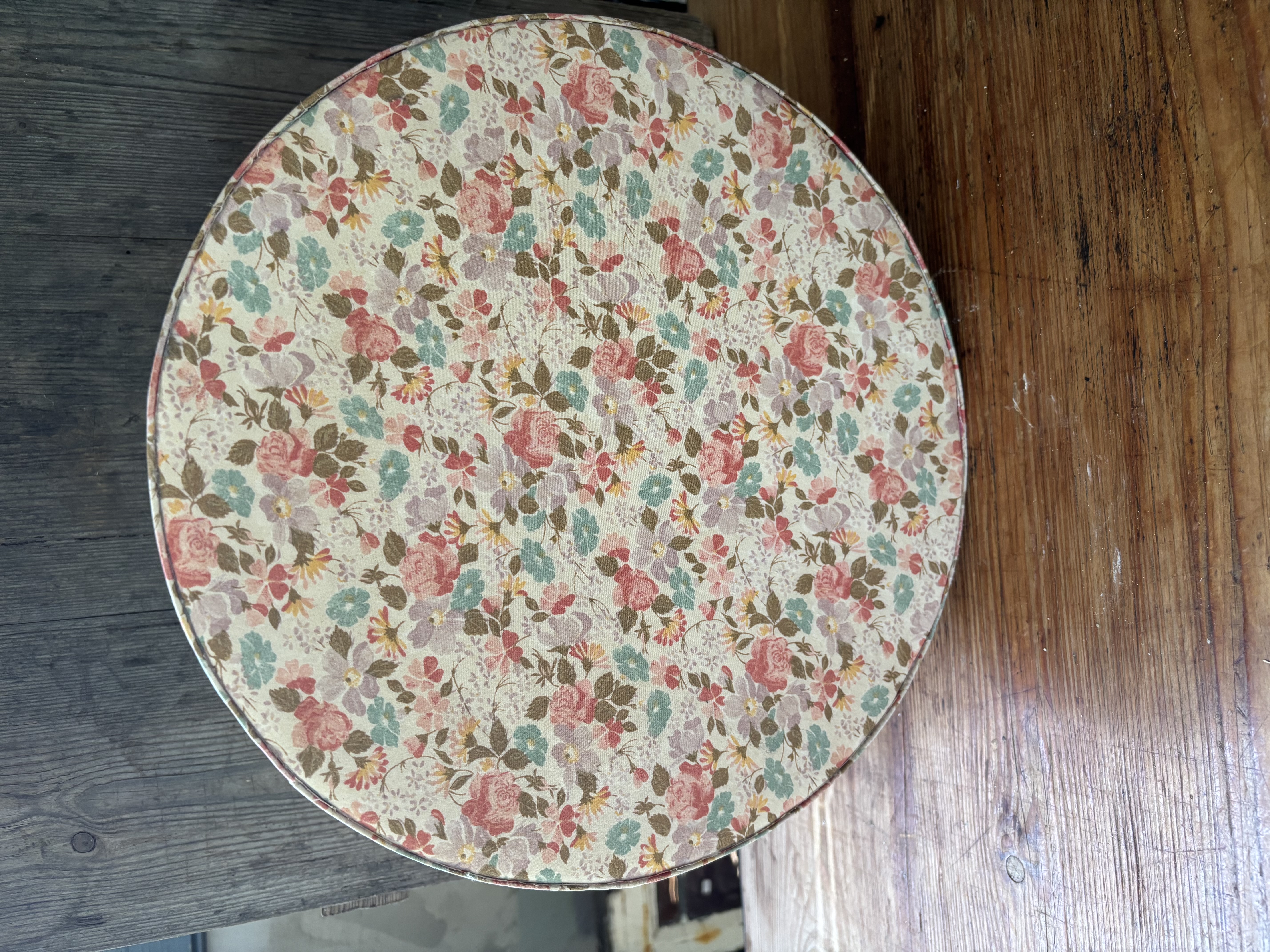 Bloemen stoffen  hoedendoos