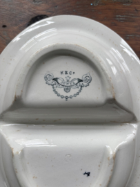 Leuk oud schaaltje in twee delen