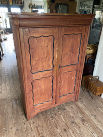 Prachtige orginele oude boerderij kast met bovenla.