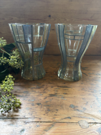 Glas in lood vaas.
