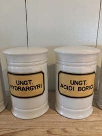 Vier apothekers potten