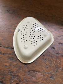 (Verkocht)Gootsteen bakje crème groen