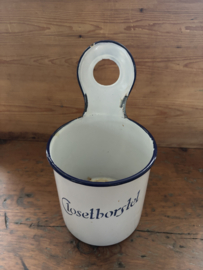 Closetborstel bak wit met blauw