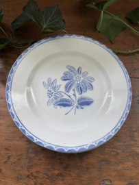 Borden blauwe bloem Sarreguemines