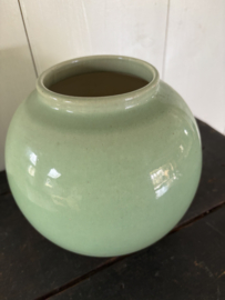Groene bolle vaas