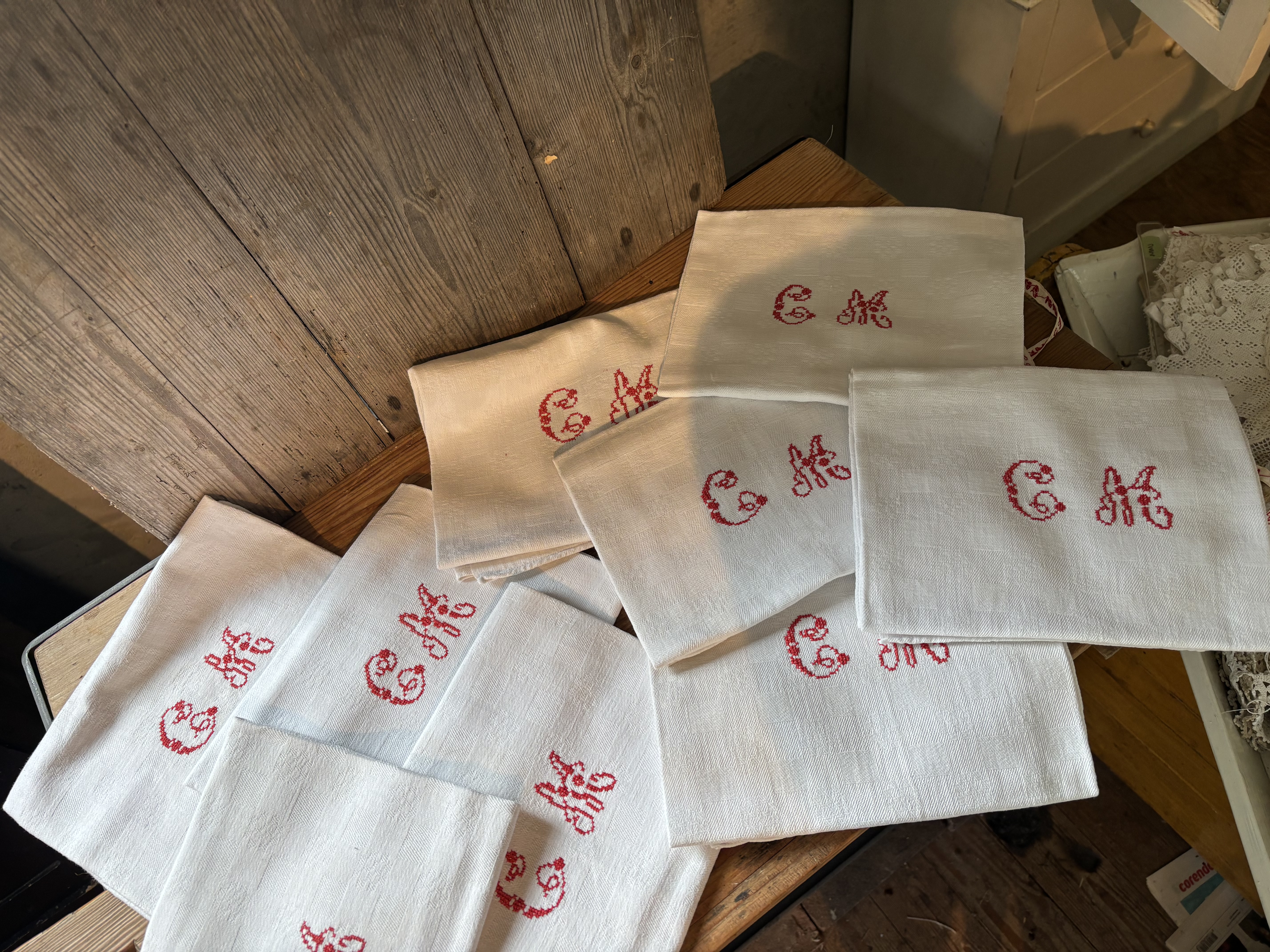 servetten met monogram