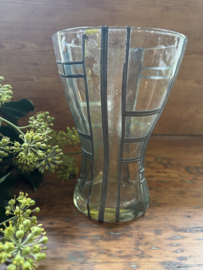 Glas in lood vaas.