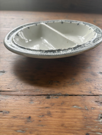 Leuk oud schaaltje in twee delen