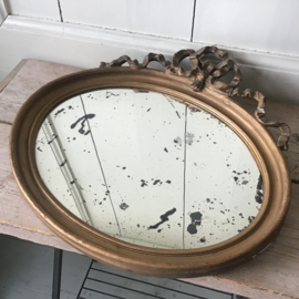 Ovalen striklijst spiegel
