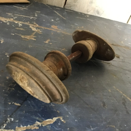 Houten dubbele deurklink nr 23