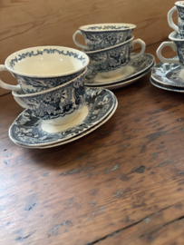 Victoria grijsgroen kop en schotels