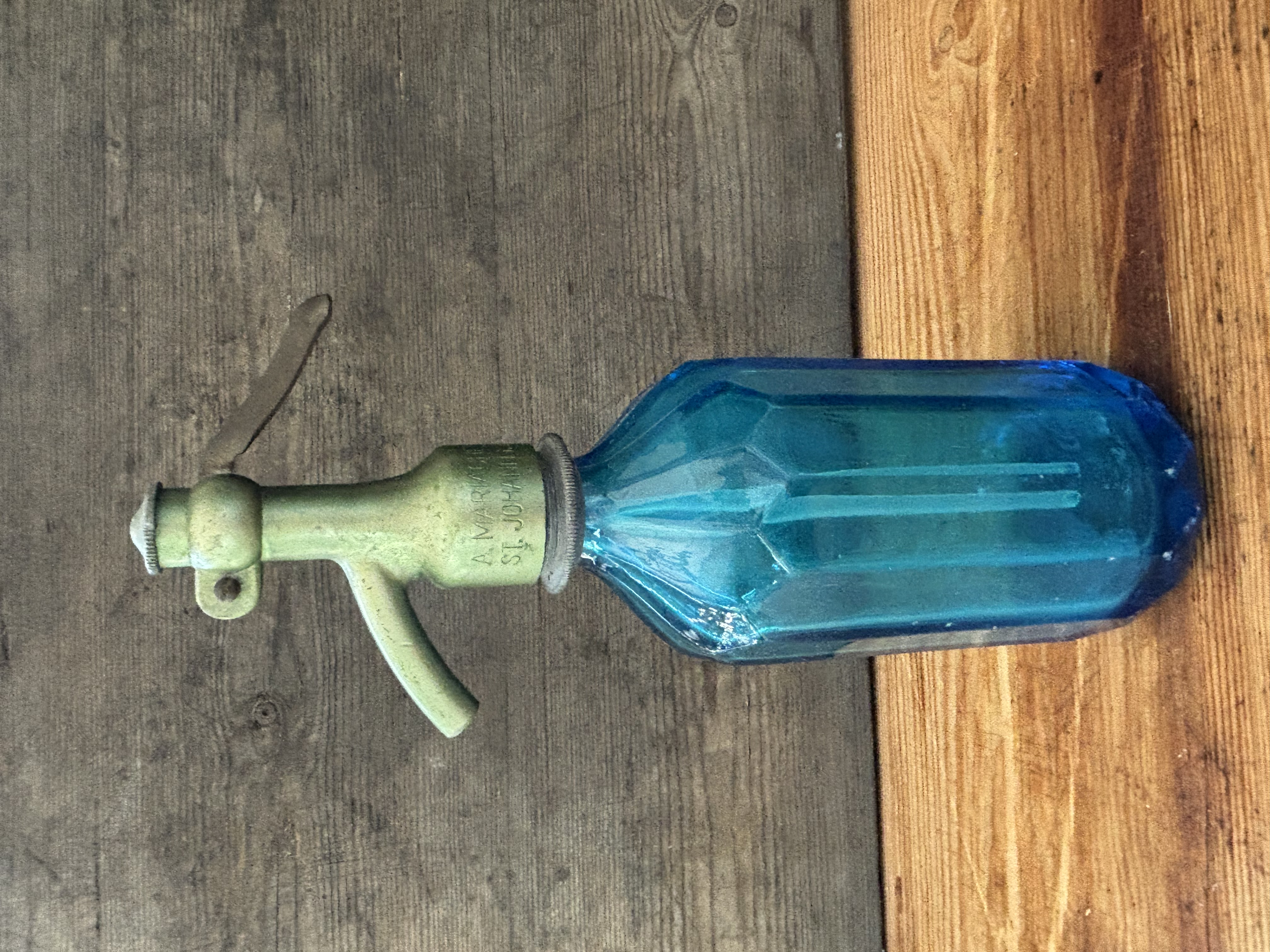 Kleine spuitfles blauw