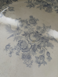 Engels zacht blauw groot oud bord