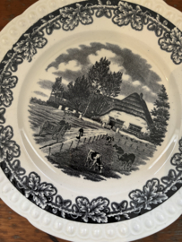 Boerenhoeve Zwart ontbijtborden