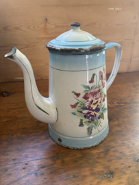 Gebloemde koffiepot
