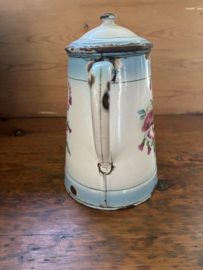 Gebloemde koffiepot