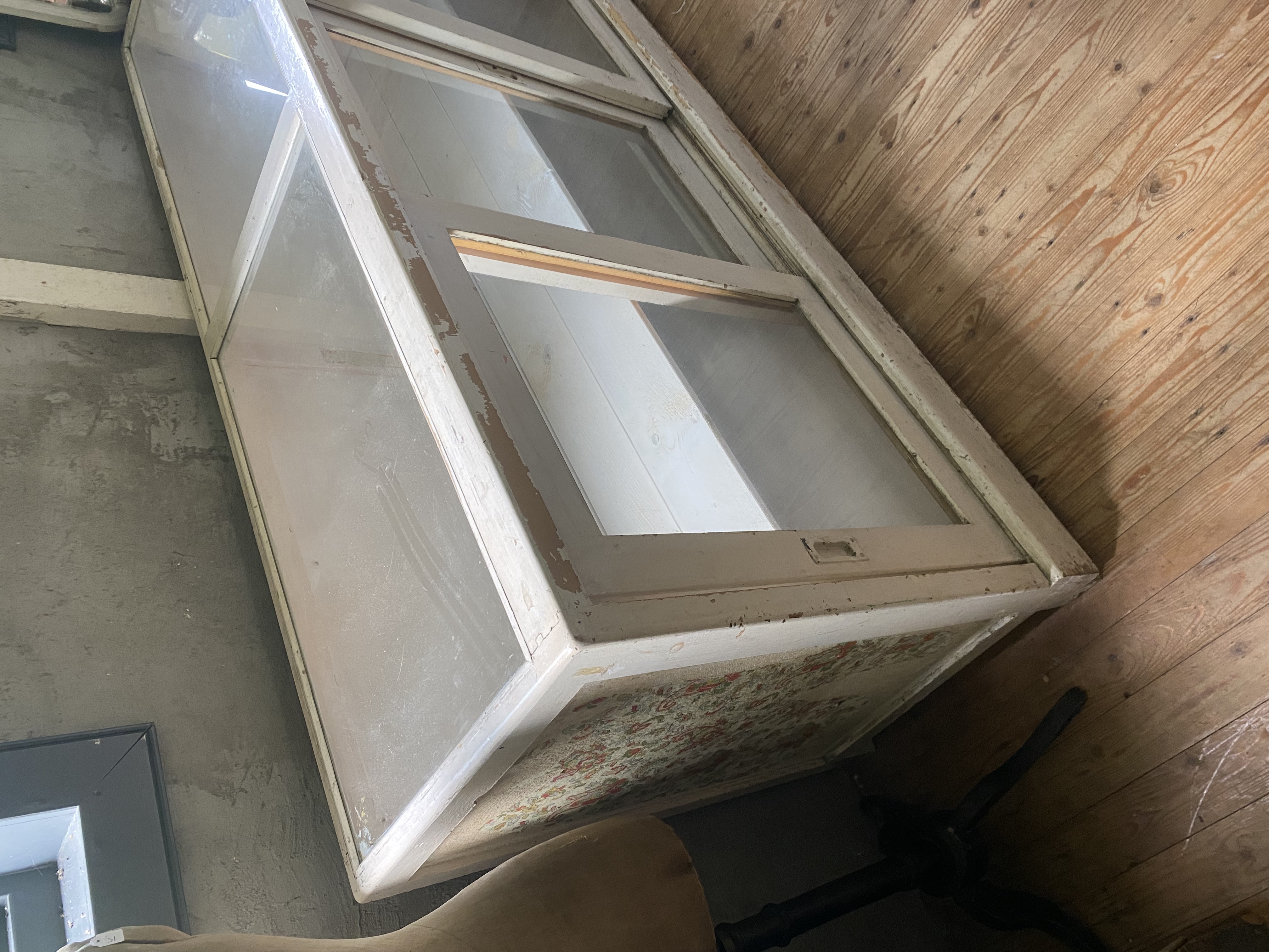 Orginele winkel vitrinekast / toonbank