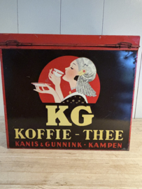 KG koffie-thee winkelblik
